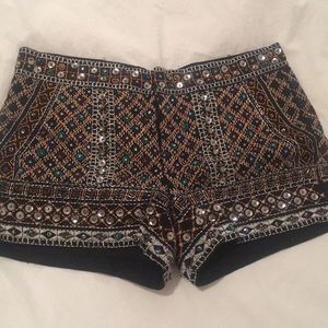 Zara beaded shorts